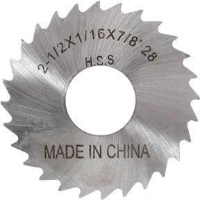 HSS Slitting Saws - 2-1/2" x 1/16" x 7/8" 28T