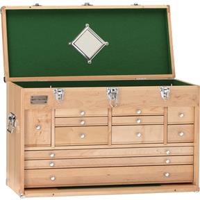 26" Maple 12 Drawer Chest