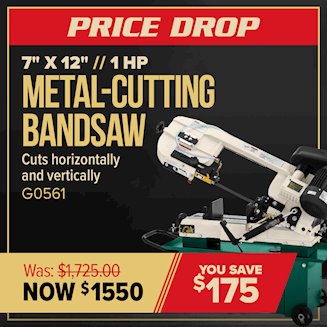 Banner for 02-03 G0561 Metal Bandsaw