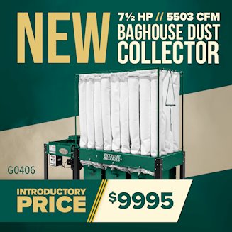 Banner for 02-04 NEW G0406 Dust Collector