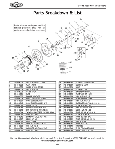 Part Diagram for D4646