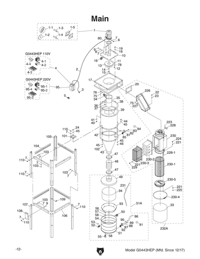 Part Diagram for G0443HEP