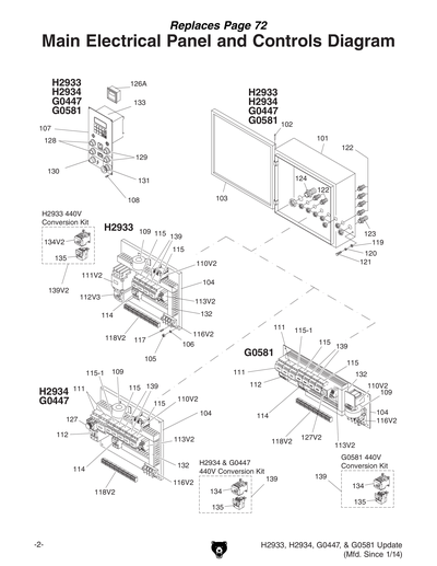 Parts for G0447 37