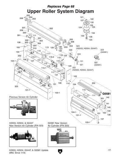 Parts for G0447 37