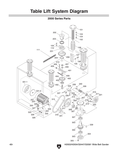 Parts for G0447 37