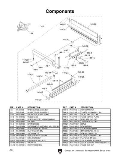 Part Diagram for G0457