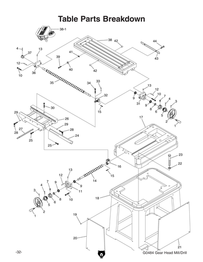 山ページ Parts for G0484 9