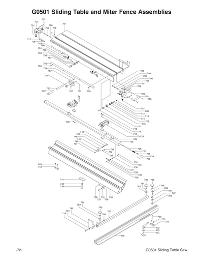 Part Diagram for G0501