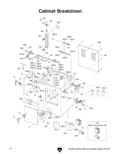 Part Diagram for G0502
