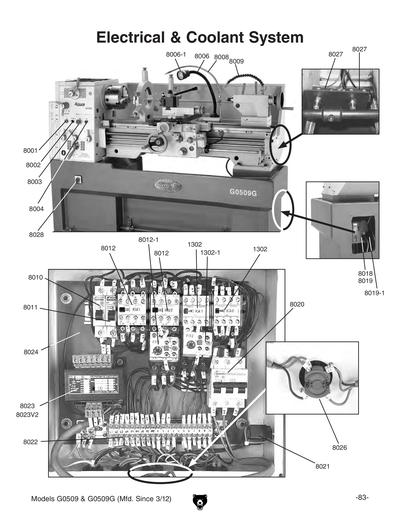 Part Diagram for G0509