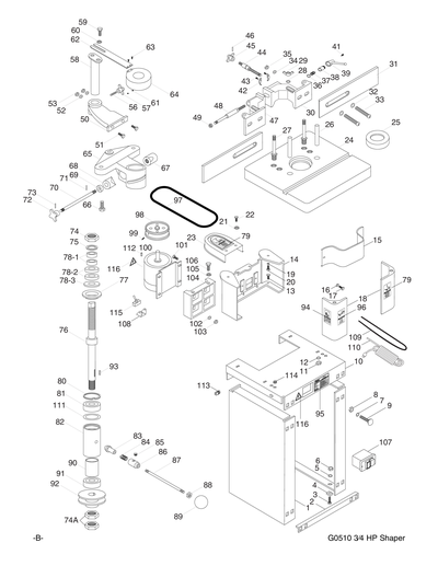 Part Diagram for G0510