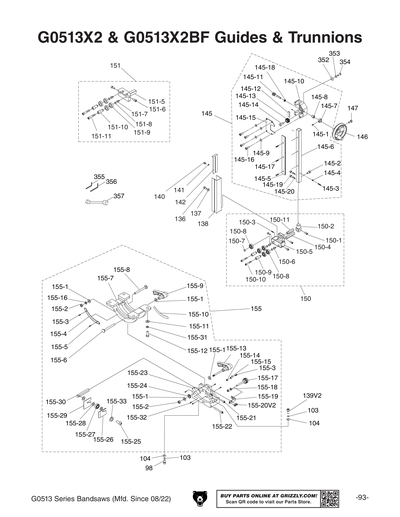 Part Diagram for G0513A40