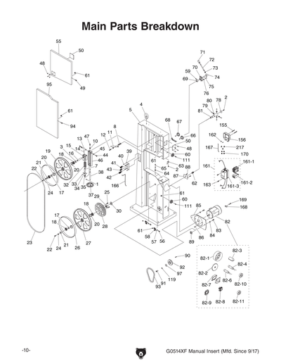 Part Diagram for G0514XF