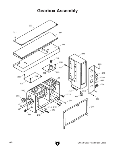 Part Diagram for G0554