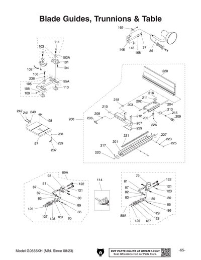 Part Diagram for G0555XH