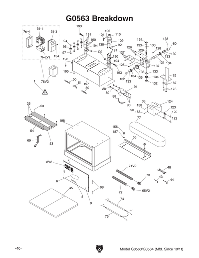 Part Diagram for G0563