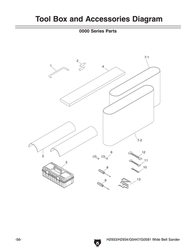 Part Diagram for G0581