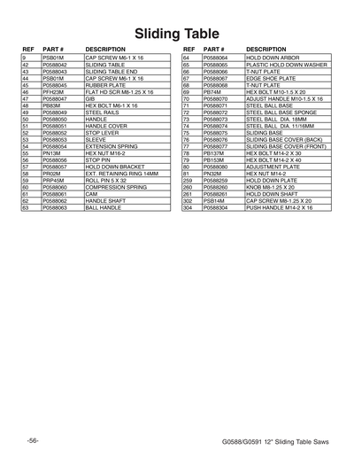 Part Diagram for G0588