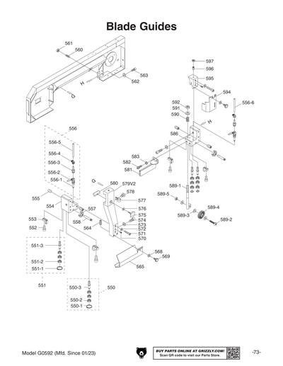 Part Diagram for G0592