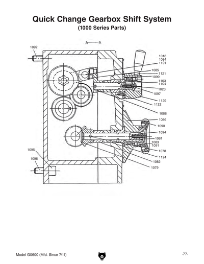 Part Diagram for G0600