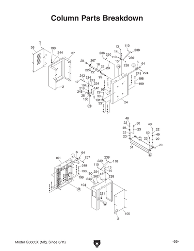 Part Diagram for G0603X
