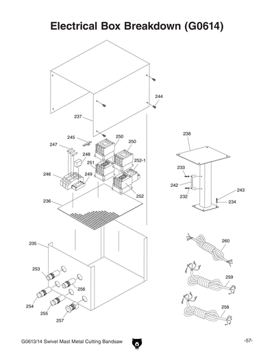 Parts for G0613 7