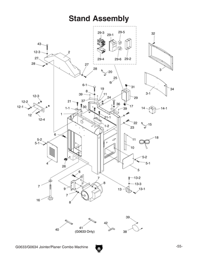 Part Diagram for G0634
