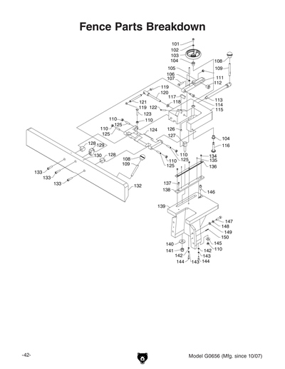 Part Diagram for G0656PX