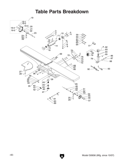 Part Diagram for G0656X