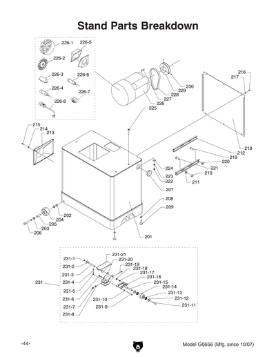 Part Diagram for G0656X