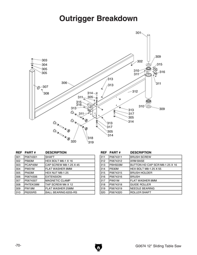 Part Diagram for G0674