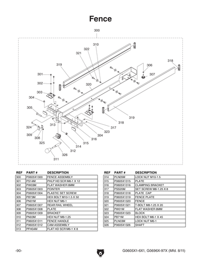 Part Diagram for G0697X