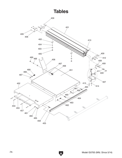 Part Diagram for G0700