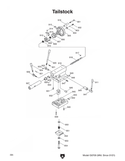 Part Diagram for G0709