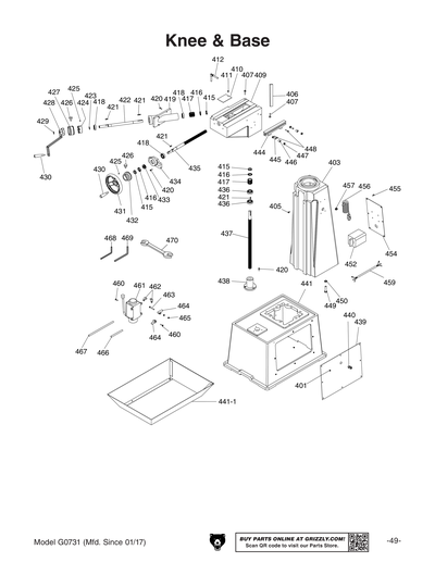 Part Diagram for G0731