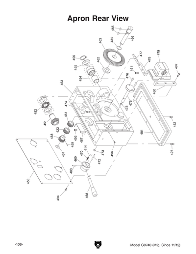 Part Diagram for G0740