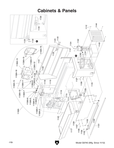 Part Diagram for G0740