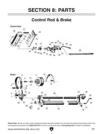 Part Diagram for G0749