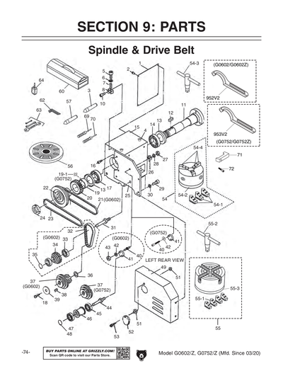 Part Diagram for G0752
