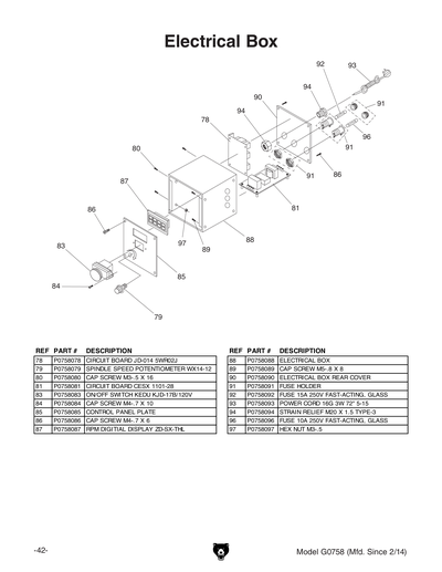 Part Diagram for G0758
