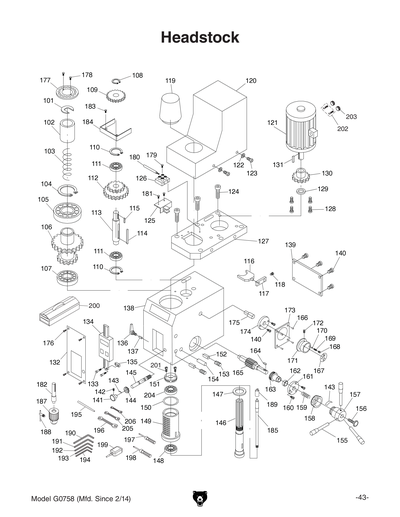 Part Diagram for G0758