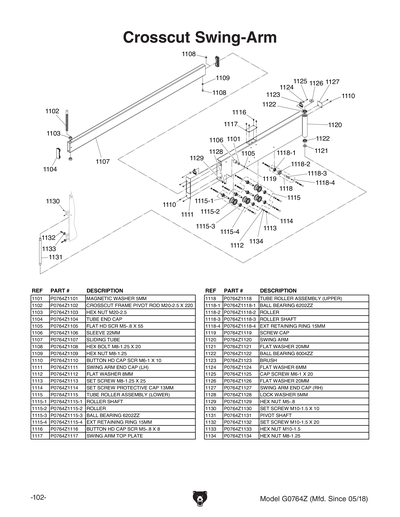 Part Diagram for G0764Z