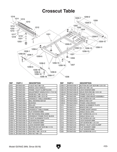 Part Diagram for G0764Z