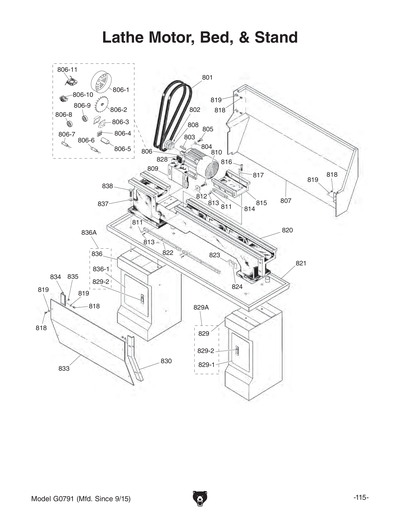 Part Diagram for G0791