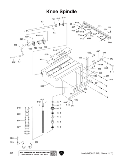 Part Diagram for G0827