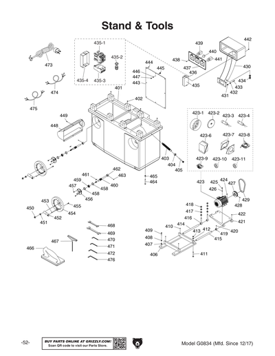 Part Diagram for G0834