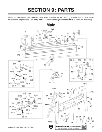 Part Diagram for G0842