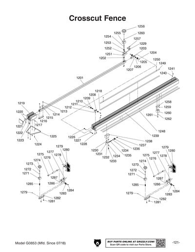 Part Diagram for G0853