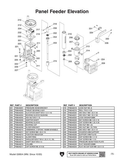 ハヤトページ Parts for Compact Automatic Edgebander - Grizzly Industrial