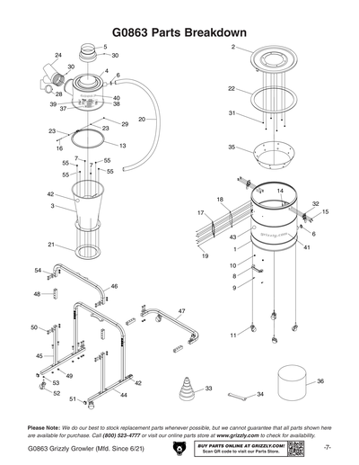 Part Diagram for G0863